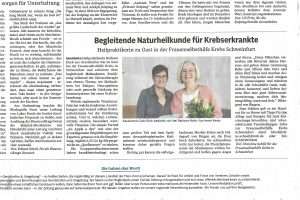 Zeitungsbericht Krebsfrauen